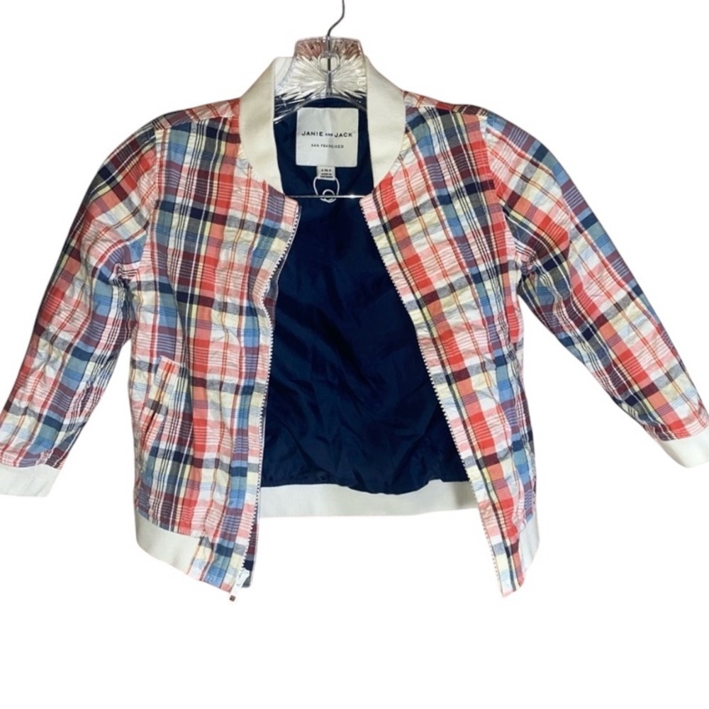 Janie and‎ Jack Multicolor Plaid Kids Jacket